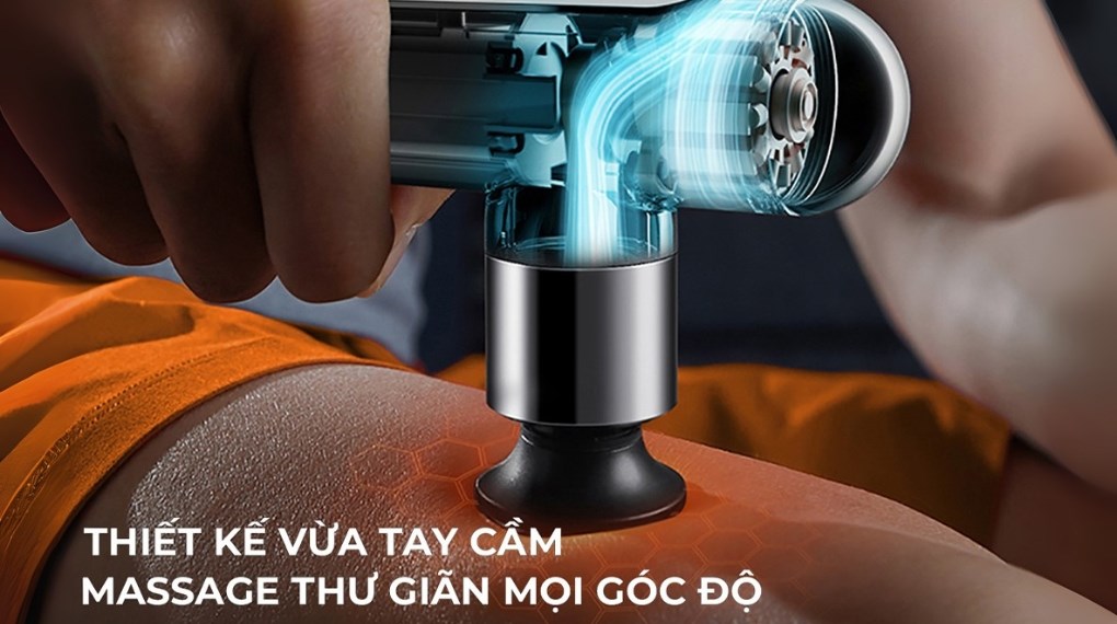 Súng massage Philips nhỏ gọn, giảm đau cơ hiệu quả sau vận động mạnh