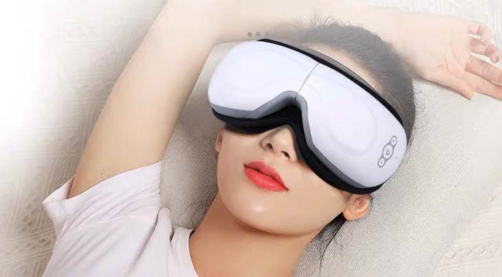 Máy massage mắt Nhật Bản sở hữu đầu massage bằng thép không gỉ, có độ bền cao