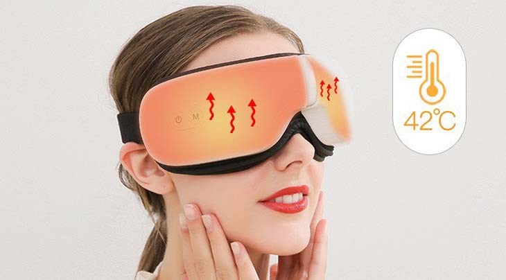 Máy massage mắt Nhật Bản sử dụng công nghệ nóng - lạnh giúp mắt thư giãn hiệu quả