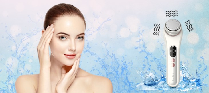 Máy massage mặt đẩy tinh chất Halio Ion Hot & Cool White sử dụng nhiều công nghệ hiện đại, giúp kích thích sản sinh tế bào mới cho da khỏe mạnh, săn chắc