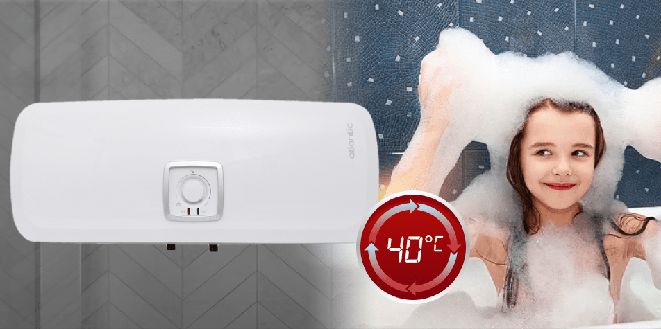 Máy nước nóng được trang bị chức năng E.Clycle tắm âm dương