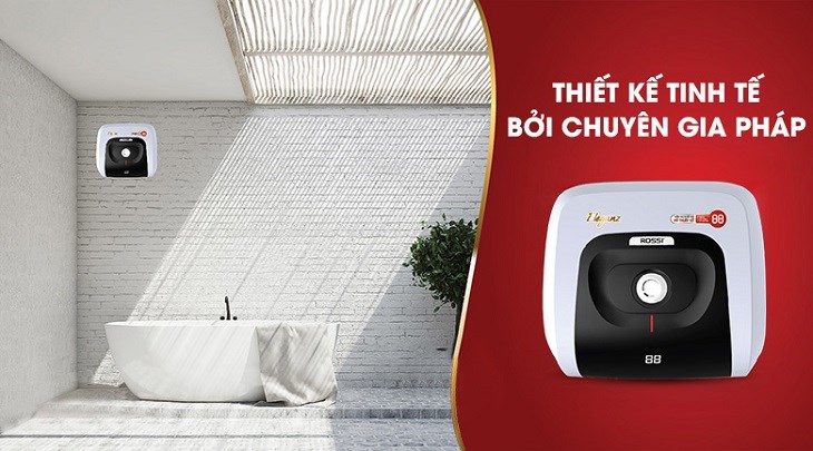 Máy nước nóng gián tiếp Rossi 20 lít 2500W Eleganz REZ20SQ có giá 2.090.000 đồng
