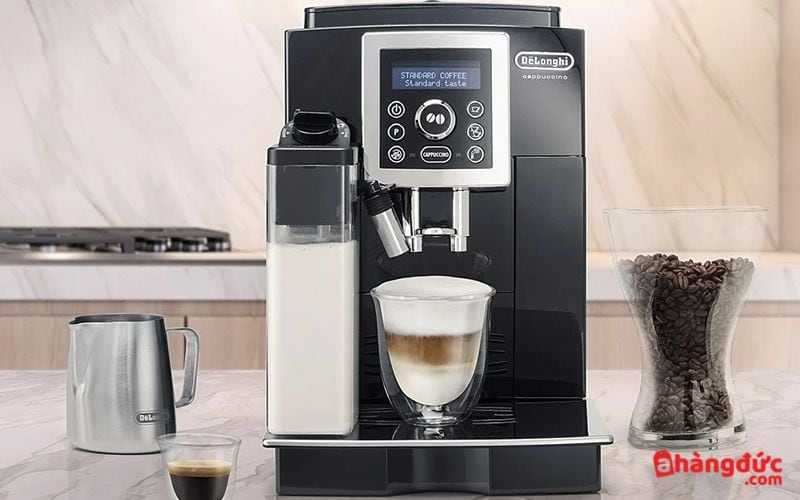 Máy pha cà phê tự động Delonghi ECAM23.460.B Máy pha cafe tự động Delonghi ECAM23.460.B có thiết kế hiện đại, tinh tế
