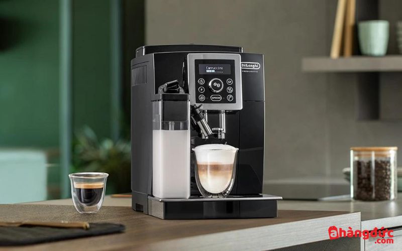 Máy pha cà phê tự động Delonghi ECAM23.466.B Máy pha cafe Delonghi ECAM23.466.B có thiết kế sang trọng