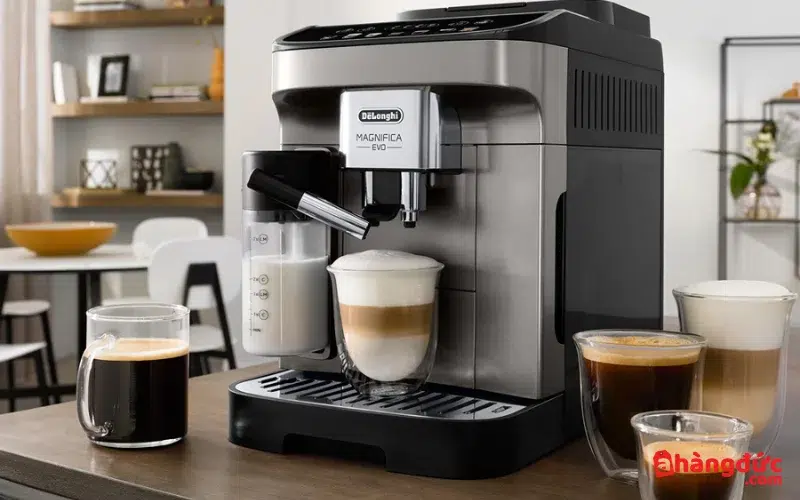 Máy pha cafe Delonghi ECAM290.81.TB sở hữu thiết kế thời thường, hiện đại