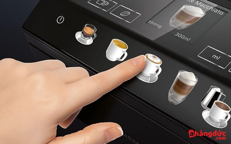 Máy pha cà phê tự động Siemens EQ.500 TP501R09 Màn hình CoffeeSelect hiển thị rõ rãng các loại cà phê