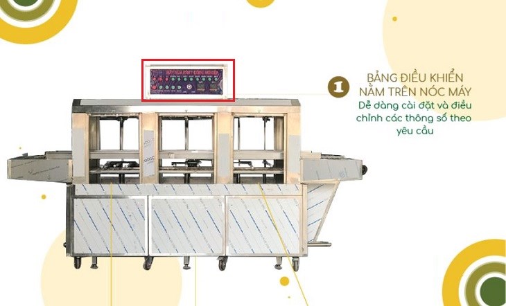 Hệ thống điều khiển của máy rửa bát nằm bên dưới bảng điều khiển