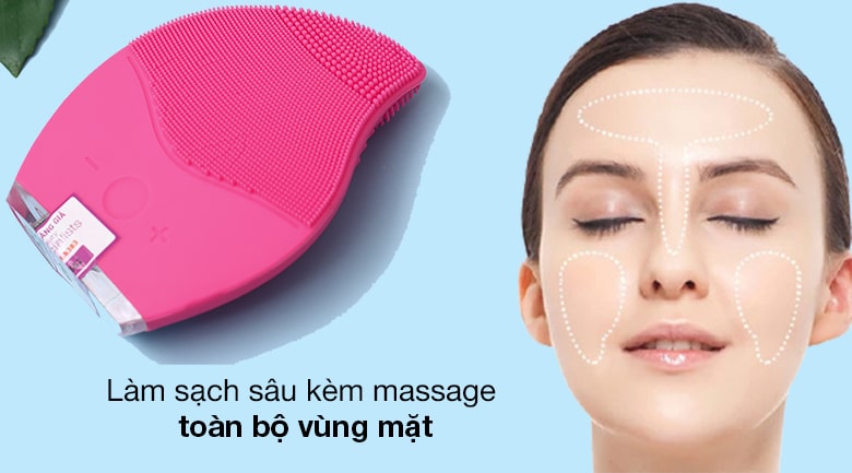 Máy rửa mặt Rio FADC có khả năng làm sạch sâu, giúp loại bỏ cặn bẩn hiệu quả