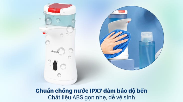 Máy rửa tay Deerma được sản xuất từ chất liệu ABS cao cấp, chống bám bẩn và dễ vệ sinh