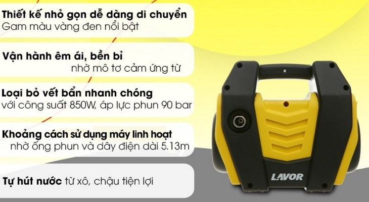Máy phun xịt rửa Lavor Hero 105AC 850W có giá thành vừa phải