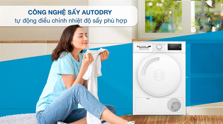 AutoDry tự động điều chỉnh nhiệt độ sấy phù hợp