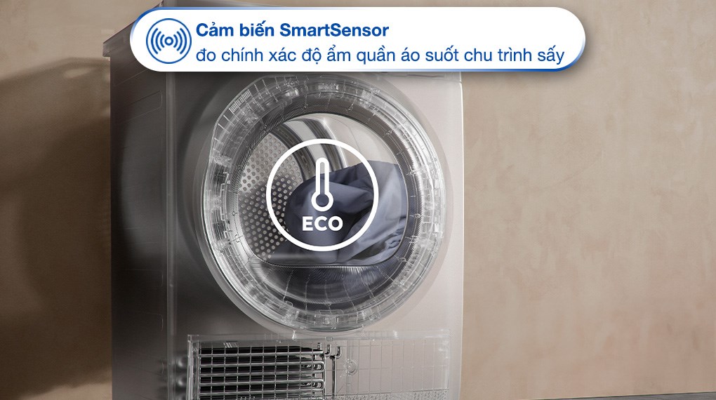 Máy sấy thông hơi Electrolux UltimateCare 9 kg EDV904H3WC tích hợp cảm biến SmartSensor