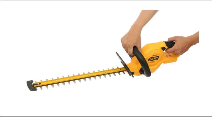 Máy tỉa hàng rào pin Tolsen 87370 20V (không kèm pin, sạc)  có cấu tạo chắc chắn, lớp vỏ bằng nhựa giúp chịu va đập tốt
