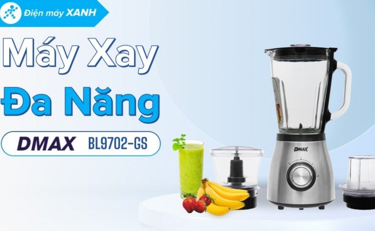 Máy xay sinh tố đa năng DMAX BL9702-GS hiện đang được bán tại Điện máy XANH với gia 1.590.000 đồng  (giá được cập nhật vào tháng 07/2023, có thể thay đổi theo thời gian)