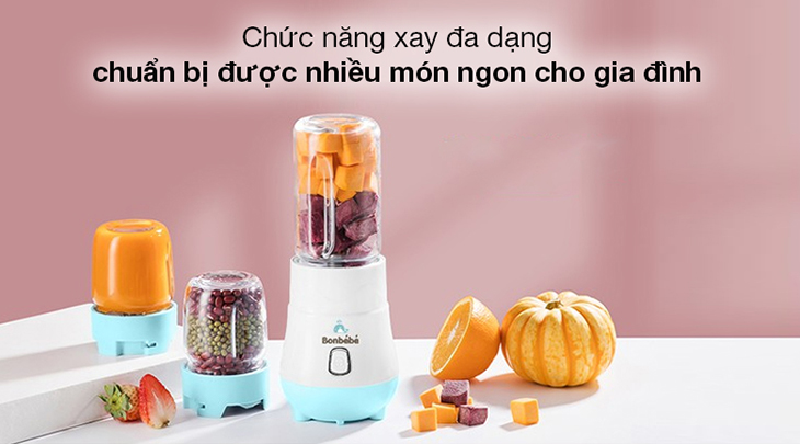 Máy xay mini đa năng Bonbébé BB-39 tích hợp nhiều chức năng xay