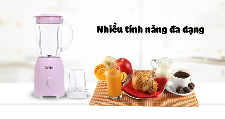 Máy xay sinh tố Delites có thể xay tiêu, cà phê, các loại hạt, rau, củ, quả, xay sinh tố và thịt