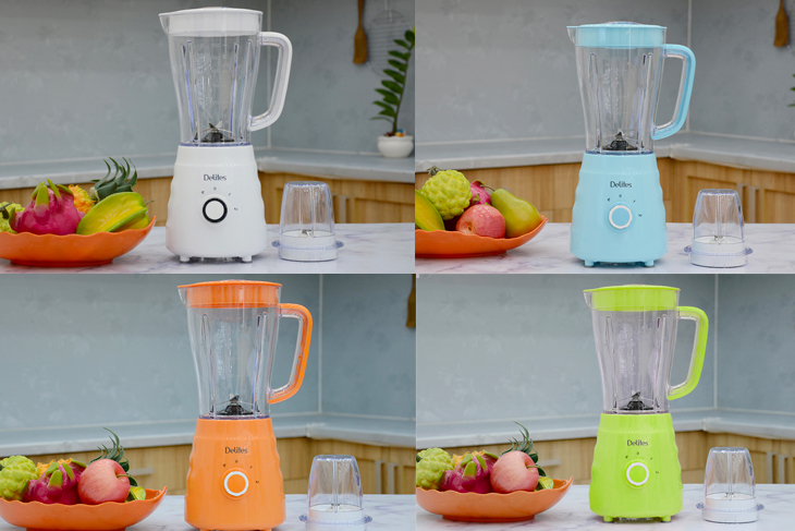Máy xay sinh tố Delites sở hữu thiết kế bắt mắt, mẫu mã đa dạng