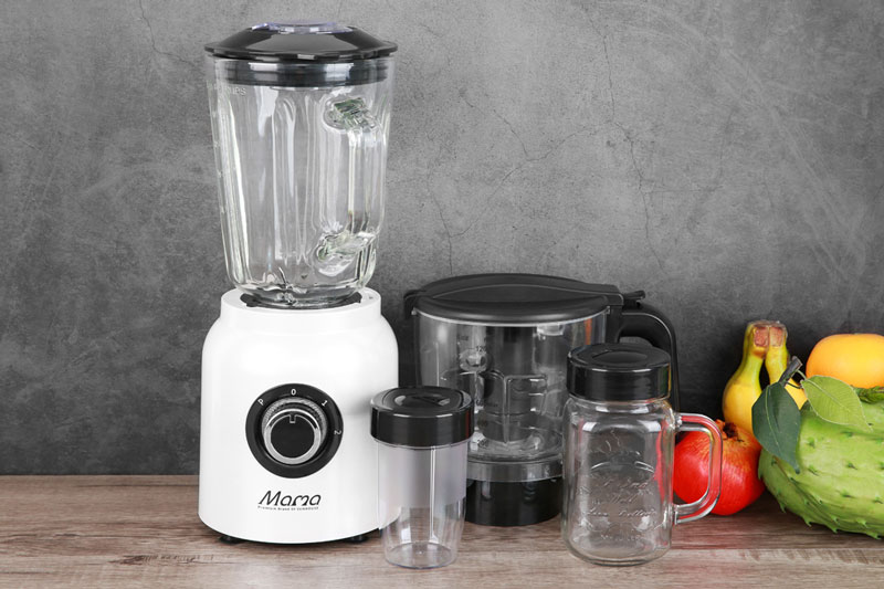 Máy xay sinh tố Sunhouse Mama SHD5353W có thiết kế đơn giản, màu trắng tươi sáng