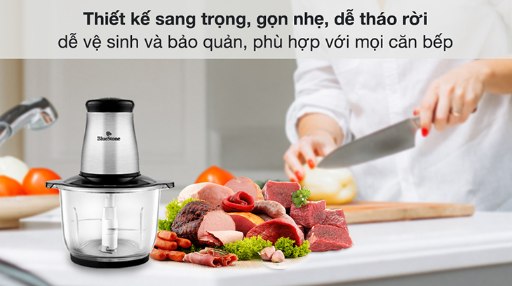 Máy xay thịt Bluestone CHB-5139 có thiết kế sang trọng, gọn nhẹ phù hợp với mọi căn bếp