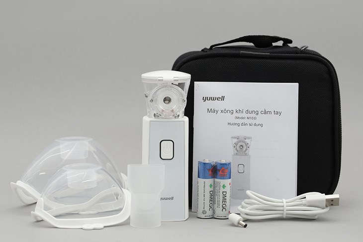 Máy xông khí dung cầm tay Yuwell M103 có thiết kế nhỏ gọn và chất liệu an toàn với sức khỏe