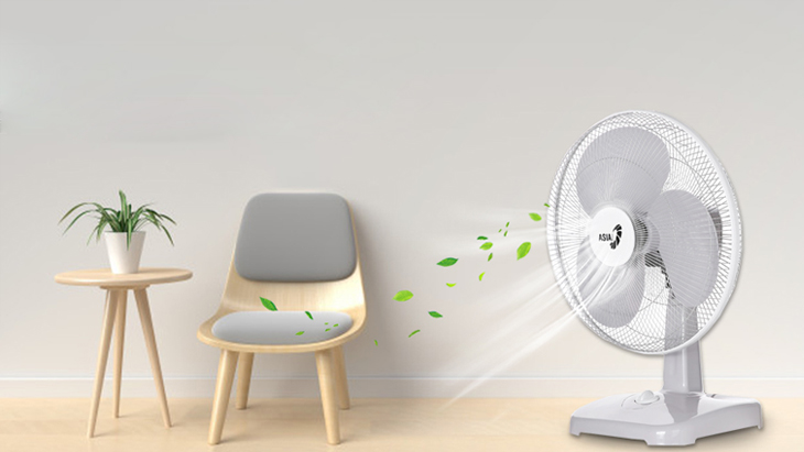Quạt bàn Asia B16001-XV1 có công suất mạnh mẽ là sự lựa chọn tuyệt vời để thay thế chiếc quạt cũ