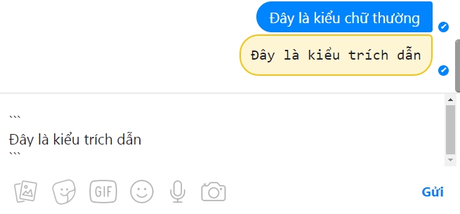 Mẹo đổi kiểu chữ khi chat Messenger,