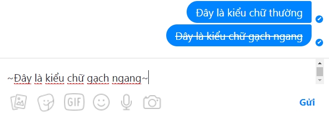 Mẹo đổi kiểu chữ khi chat Messenger,