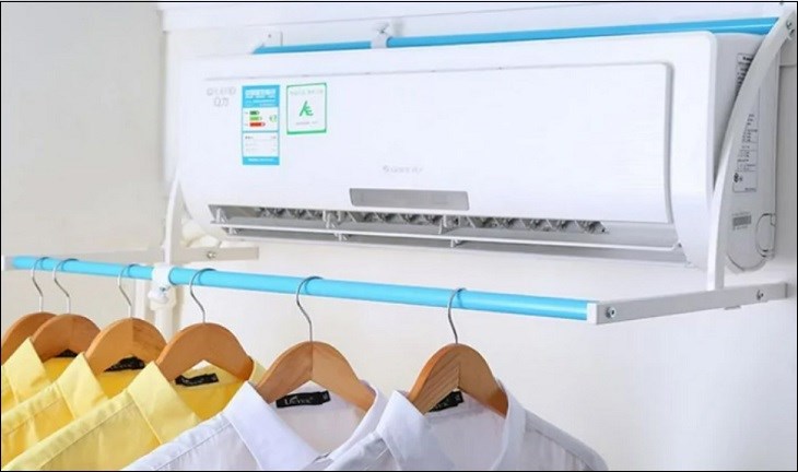 Có thể phơi quần áo trong phòng máy lạnh với chế độ hút ẩm giúp đồ nhanh khô
