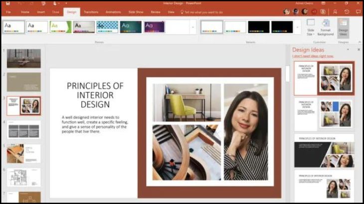 Giao diện của PowerPoint