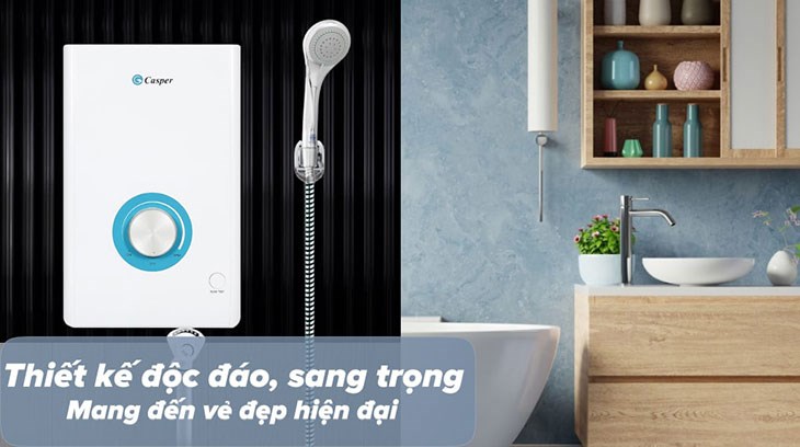 Bật máy nước nóng trực tiếp Casper 4500W EN-45TH11 24/24 dễ gây rò rỉ điện, cháy nổ và nguy hiểm đến tính mạng