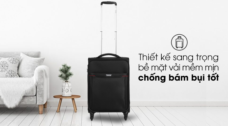 Vali vải Sakos Starline 5 FG00 (Đen) có thiết kế hiện đại