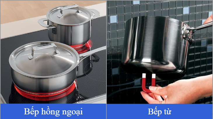 Bếp từ kén nồi hơn bếp hồng ngoại