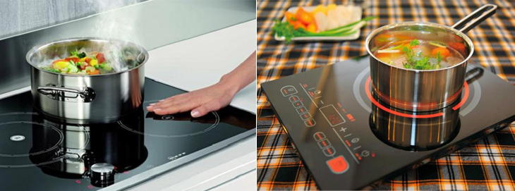 Bếp từ và bếp hồng ngoại có nhiều điểm tương đồng