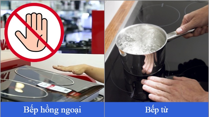 Dùng bếp từ an toàn hơn bếp hồng ngoại
