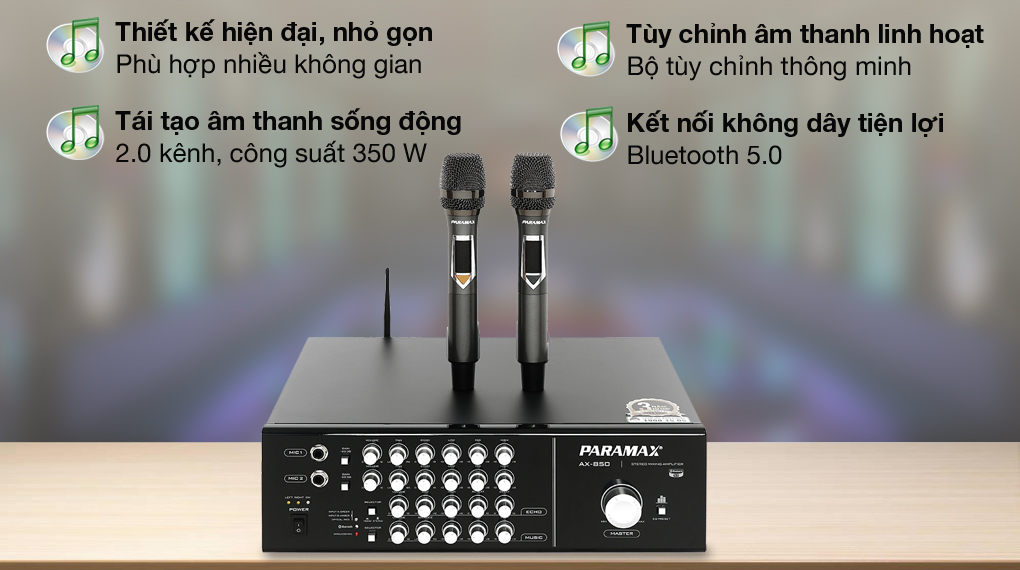 Amply Paramax AX-850 350W
