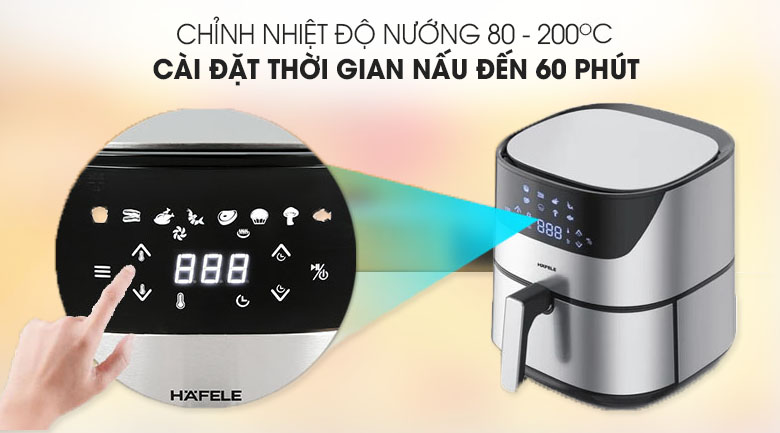 Nồi chiên không dầu Hafele AF-T5A (535.43.712) 5 lít