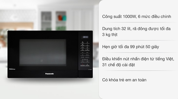 Lò vi sóng Panasonic NN-ST65JBYUE 32 lít