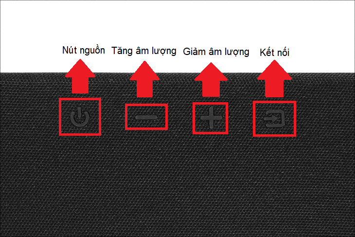 Bảng điều khiển thường thấy trên loa thanh