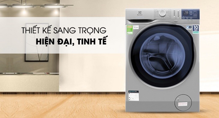 Máy giặt Electrolux Inverter 9 kg EWF9024ADSA có kiểu dáng hiện đại, phù hợp cho mọi không gian lắp đặt