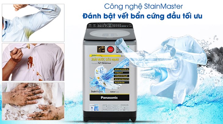 Máy giặt Panasonic Inverter 9.5 kg NA-FD95X1LRV được trang bị công nghệ StainMaster