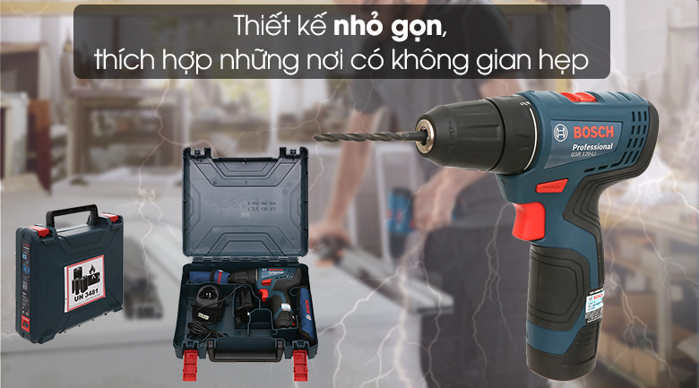 Máy khoan vặn vít pin Bosch GSR 120-LI - chính hãng, giá tốt