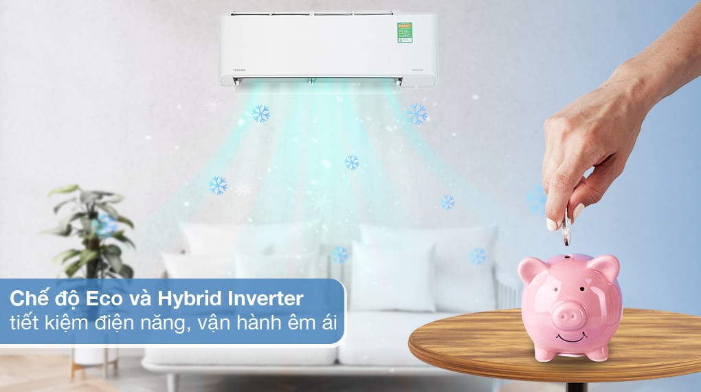 Máy lạnh Toshiba Inverter 1 HP RAS-H10Z1KCVG-V với công nghệ Hybrid Inverter