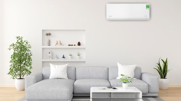 Máy lạnh Comfee Inverter 1 HP CFS-10VDGF-V sở hữu gam màu trắng chủ đạo, tôn vinh nét sang trọng cho không gian sử dụng
