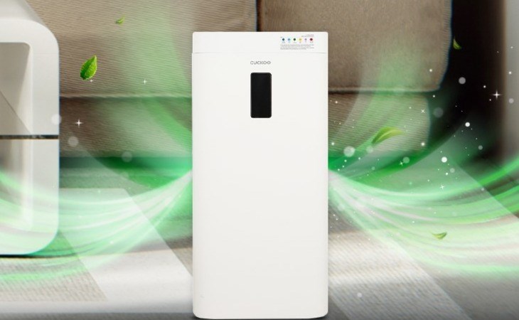 Máy lọc không khí Cuckoo CAC-H2110FW 58W có màng lọc HEPA, phù hợp với người bị hen suyễn