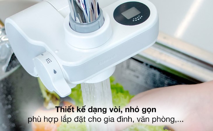 Thiết bị lọc nước tại vòi Mitsubishi Cleansui EF102 thiết kế nhỏ gọn, dễ dàng lắp đặt ngay tại nhà