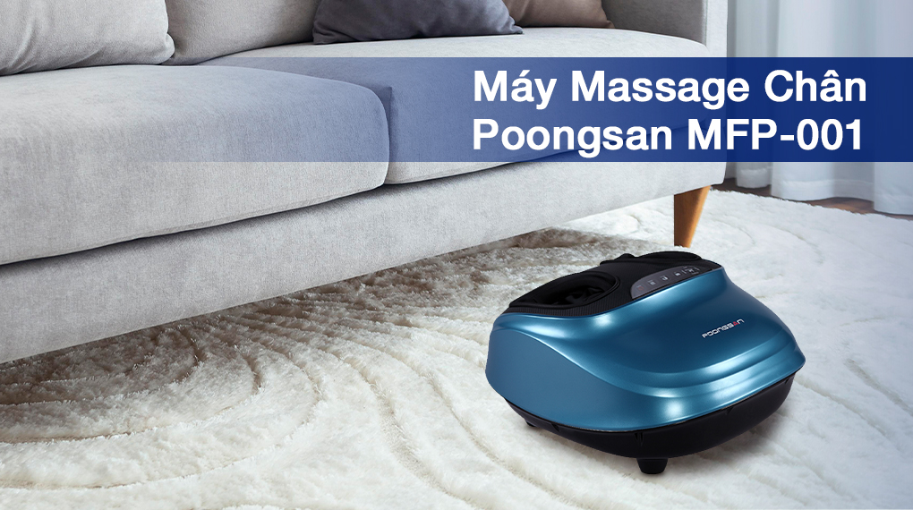 Máy massage chân Poongsan MFP-001 phù hợp với những người cao tuổi, thường xuyên nhức mỏi chân