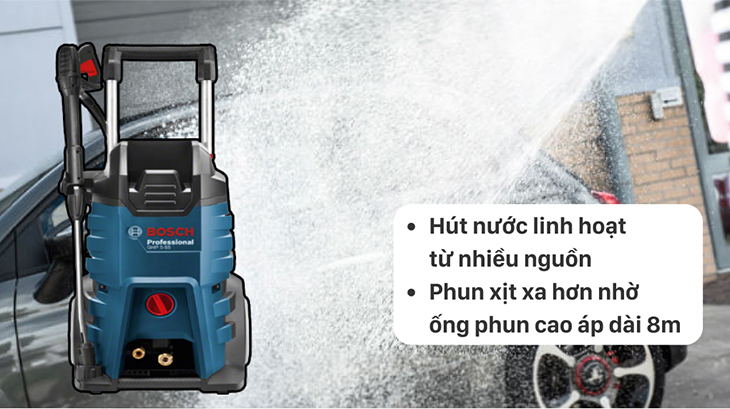 Máy phun xịt rửa áp lực cao Bosch GHP 5-55 2200W
