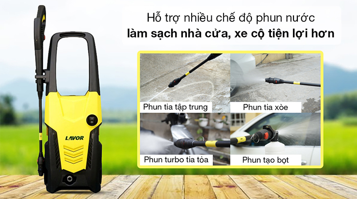 Máy phun xịt rửa áp lực cao Lavor Ikon140 2000W