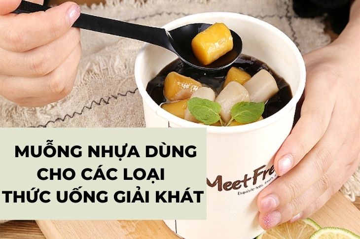 Muỗng nhựa dùng cho các loại thức uống giải khát