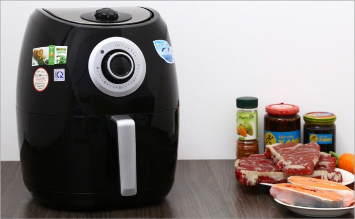 Nồi chiên không dầu Magic A84 4.4 lít làm chín thức ăn bằng không khí nóng đối lưu trong và ngoài nồi
